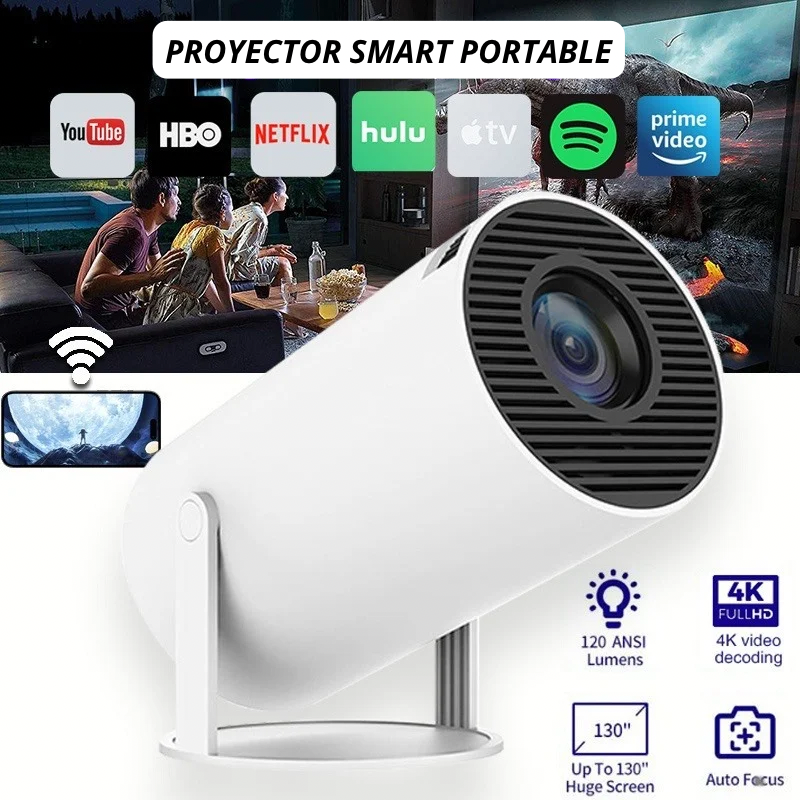 PROYECTOR SMART 4K HY300 PRO WIFI BLUETOOTH