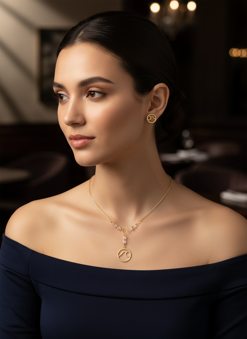 JUEGUITO CORBATIN MURANO OLA BLANCO