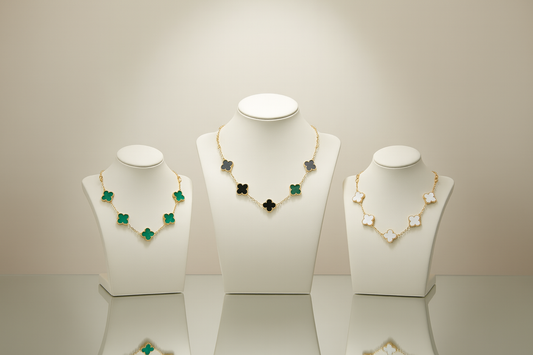 COLLAR VAN CLEEF RODINADO 5 TREBOLES