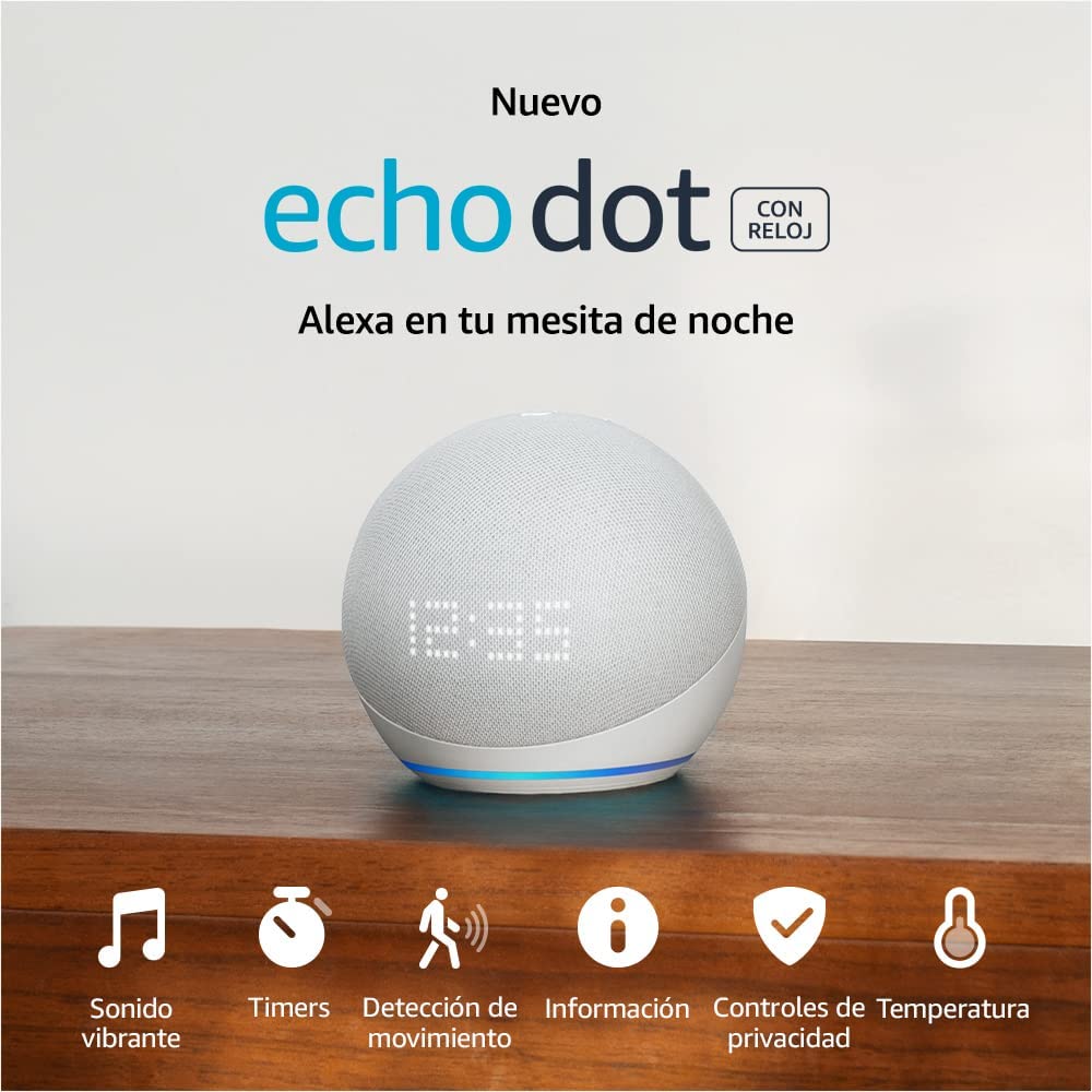 AMAZON ALEXA ECHO DOT 5TA GENERACIÓN ASISTENTE VIRTUAL