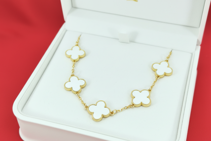 COLLAR VAN CLEEF RODINADO 5 TREBOLES