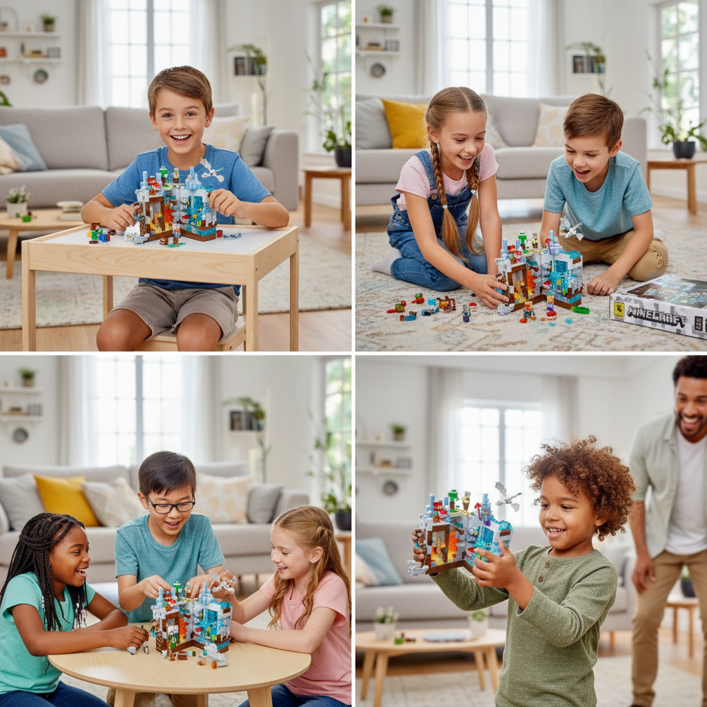 LEGO FORTALEZA DE HIELO-FUEGO MINECRAFT